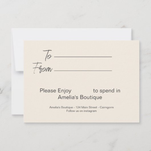 Red Poppe Business Certificate Card Einladung (Rückseite)