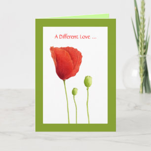 Red Poppe Liebe Card Karte