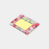Red Poppe Liebe Sie Mum Post It Notes Post-it Klebezettel (angewinkelt)