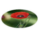 Red Poppe Seed Cutting Board Schneidebrett (Ecke)