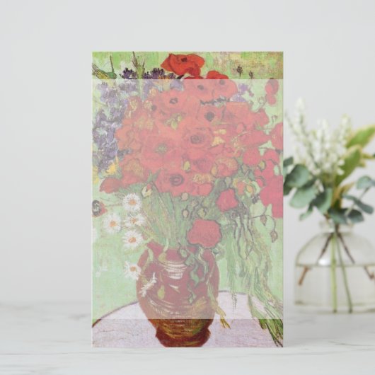 Red Poppies and Daisies von Vincent van Gogh Briefpapier (Stehend Vorderseite)