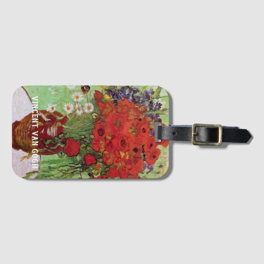 Red Poppies and Daisies von Vincent van Gogh Gepäckanhänger (Vorderseite (Horizontal))