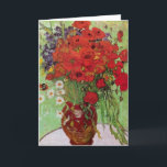 Red Poppies and Daisies von Vincent van Gogh Karte<br><div class="desc">Still Life: Red Poppies and Daisies von Vincent van Gogh ist ein Vintager Kunst Post-Impressionismus noch Leben Blumenmalerei. Ein wunderschönes Bouquet mit Mohn-Blume und Blume aus weißem Mohn, die in einer dekorativen Vase frisch aus dem Garten stammen. Über den Künstler: Vincent Willem van Gogh (1853-1890) war einer der berühmtesten postimpressionistischen...</div>