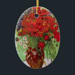 Red Poppies and Daisies von Vincent van Gogh Keramik Ornament<br><div class="desc">Still Life: Red Poppies and Daisies von Vincent van Gogh ist ein Vintager Kunst Post-Impressionismus noch Leben Blumenmalerei. Ein wunderschönes Bouquet mit Mohn-Blume und Blume aus weißem Mohn, die in einer dekorativen Vase frisch aus dem Garten stammen. Über den Künstler: Vincent Willem van Gogh (1853-1890) war einer der berühmtesten postimpressionistischen...</div>