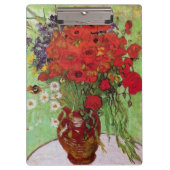 Red Poppies and Daisies von Vincent van Gogh Klemmbrett (Vorderseite)