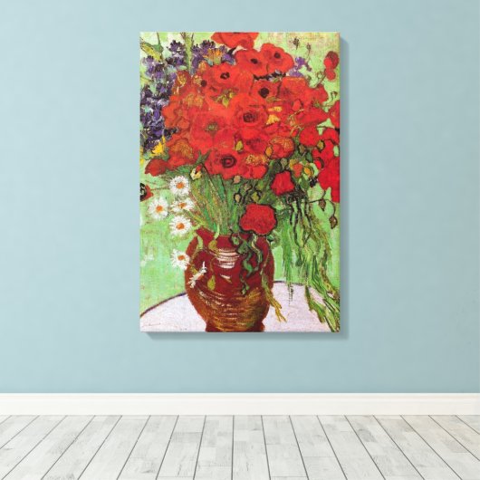 Red Poppies and Daisies von Vincent van Gogh Leinwanddruck (Insitu (Holzboden))