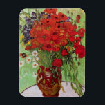 Red Poppies and Daisies von Vincent van Gogh Magnet<br><div class="desc">Stillleben: Red Poppies und Daisies von Vincent van Gogh ist ein Vintager Post-Impressionismus der schönen Kunst noch Leben Blumenmalerei. Ein wunderschönes Bouquet mit Blume aus rotem Mohn und Blume aus weißem Himmel, frisch aus dem Garten in einer dekorativen Vase. Über den Künstler: Vincent Willem van Gogh (1853-1890) war einer der...</div>