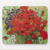 Red Poppies and Daisies von Vincent van Gogh Mousepad (Vorne)