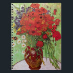 Red Poppies and Daisies von Vincent van Gogh Notizblock<br><div class="desc">Still Life: Red Poppies and Daisies von Vincent van Gogh ist ein Vintager Kunst Post-Impressionismus noch Leben Blumenmalerei. Ein wunderschönes Bouquet mit Mohn-Blume und Blume aus weißem Mohn, die in einer dekorativen Vase frisch aus dem Garten stammen. Über den Künstler: Vincent Willem van Gogh (1853-1890) war einer der berühmtesten postimpressionistischen...</div>