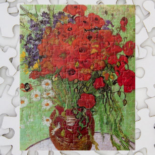 Red Poppies and Daisies von Vincent van Gogh Puzzle