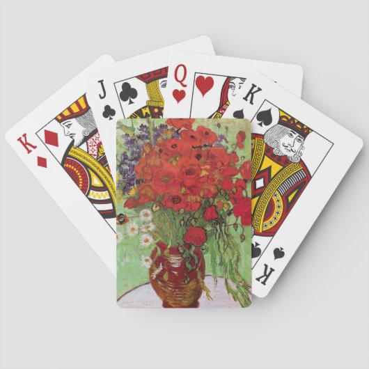 Red Poppies and Daisies von Vincent van Gogh Spielkarten (Rückseite)