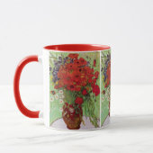 Red Poppies and Daisies von Vincent van Gogh Tasse (Links)