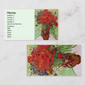 Red Poppies and Daisies von Vincent van Gogh Visitenkarte (Vorne/Hinten)