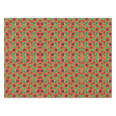 Red Poppies Apple Green Tischdecke (Vorderseite (Horizontal))