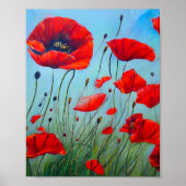 Red Poppies Art Poster (Vorne)