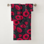 Red Poppies Badhandtuch Set (Insitu)