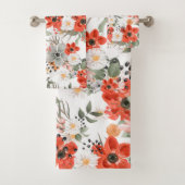 Red Poppies Badhandtuch Set (Insitu)