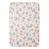 Red Poppies Bath Mat - Nordic Style Badematte (Vorderseite Vertikal)