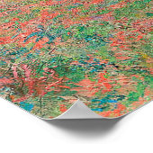 Red Poppies Blue Sky by Monet - Mohnfeld Poster (Ecke)