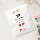 Red Poppies Blume Blumenkohl Abschluss Vielen Dank Geschenktütchen (Versiegelt)