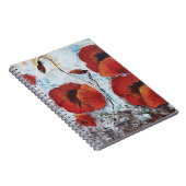 Red Poppies Blume Mohn whimsical Notizblock Journa (Rechte Seite)