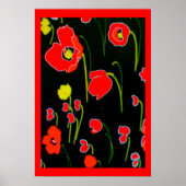 Red Poppies Blume Poster (Vorne)