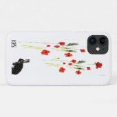 Red Poppies Bunny Rabbit Personalisiert Case-Mate iPhone Hülle (Rückseite (Horizontal))