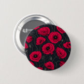 Red Poppies Button (Vorne & Hinten)