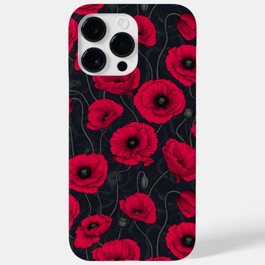 Red Poppies Case-Mate iPhone Hülle (Rückseite)