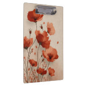 Red poppies. Clipboard Klemmbrett (Rechts)