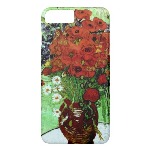 Red Poppies & Daisies (F280)Van Gogh Fine Art Case-Mate iPhone Hülle (Rückseite)