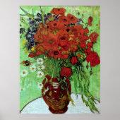 Red Poppies & Daisies (F280) Van Gogh Fine Art Poster (Vorne)