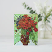 Red Poppies & Daisies (F280) Van Gogh Fine Art Postkarte (Stehend Vorderseite)