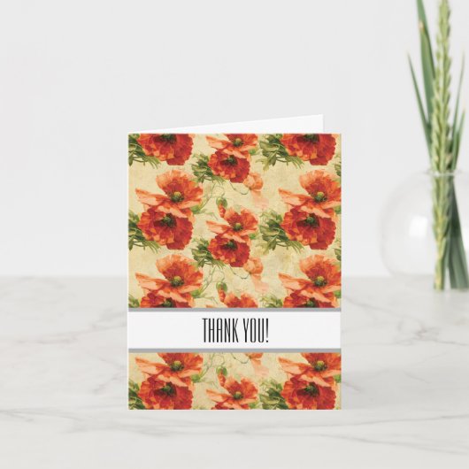 Red Poppies Danke (Vorderseite)