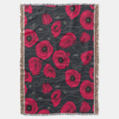 Red Poppies Decke (Vorderseite Vertikal)