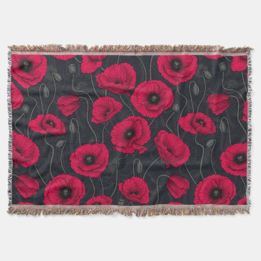 Red Poppies Decke (Vorderseite)