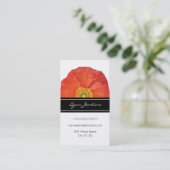 Red Poppies Elegante Visitenkarte (Stehend Vorderseite)