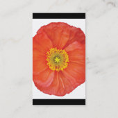 Red Poppies Elegante Visitenkarte (Rückseite)