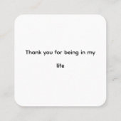 Red Poppies - Elegante Wildblume Quadratische Visitenkarte (Rückseite)