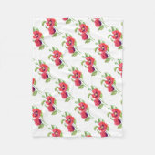 Red Poppies floral Art Fleecedecke (Vorderseite)