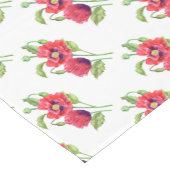 Red Poppies floral Art Kurzer Tischläufer (Ecke)