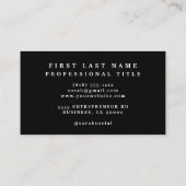 Red Poppies floral Business Card Visitenkarte (Rückseite)