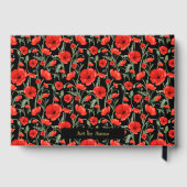 Red Poppies Gästebuch (Rückseite)