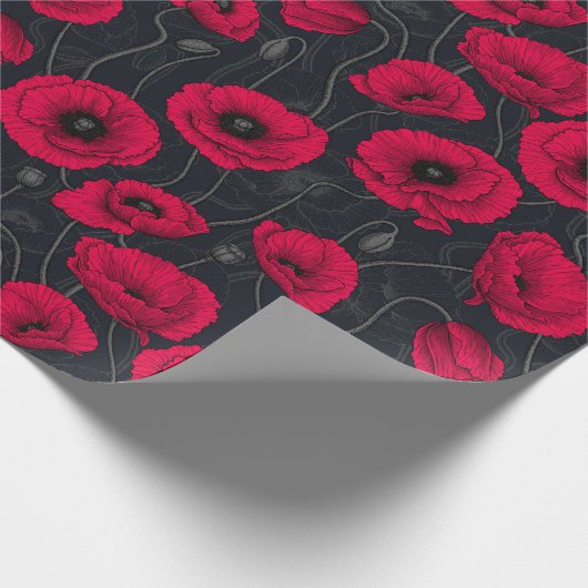 Red Poppies Geschenkpapier (Ecke)