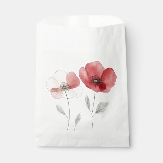 Red Poppies Geschenktütchen (Vorderseite)