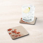 Red poppies.  getränkeuntersetzer (Rechte Seite)