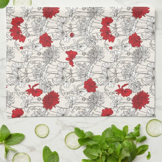 Red Poppies Handtuch (Gefaltet)