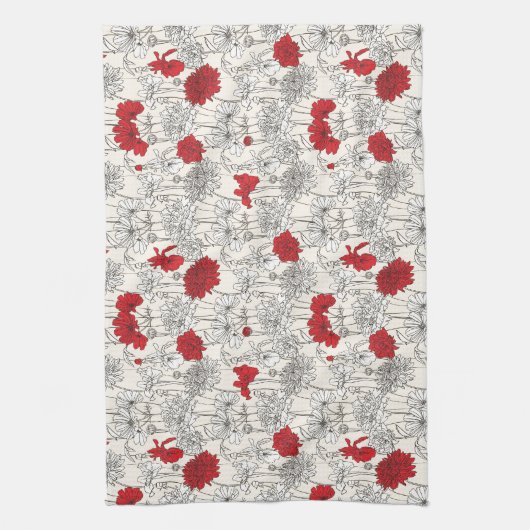 Red Poppies Handtuch (Vertikal)