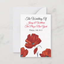 Red Poppies Hochzeit