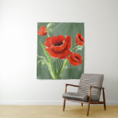 Red Poppies Illustration Wandteppich (Beispiel)